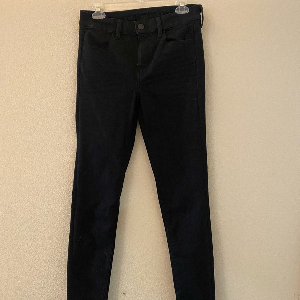 NWOT Black Next Level Stretch American Eagle skinny Jean - 8 long